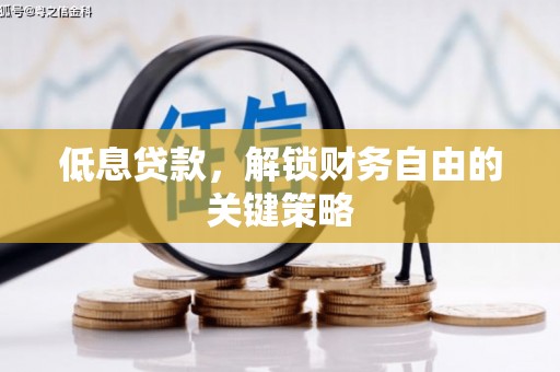 松山低息贷款，解锁财务自由的关键策略