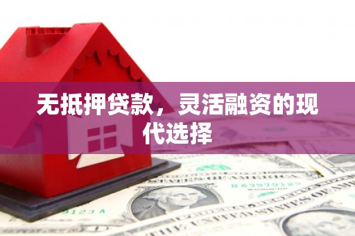 松山无抵押贷款，灵活融资的现代选择