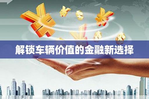 松山解锁车辆价值的金融新选择