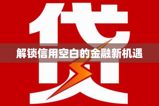 松山解锁信用空白的金融新机遇