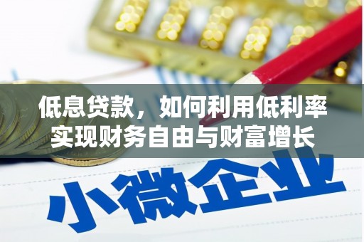 松山低息贷款，如何利用低利率实现财务自由与财富增长